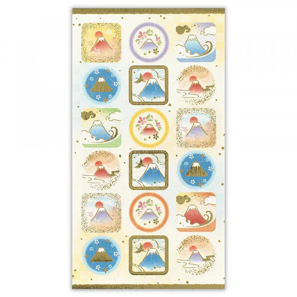 NB adesivo grande in stile giapponese splendido Monte Fuji 5074185 4909510560973 (set di 10)