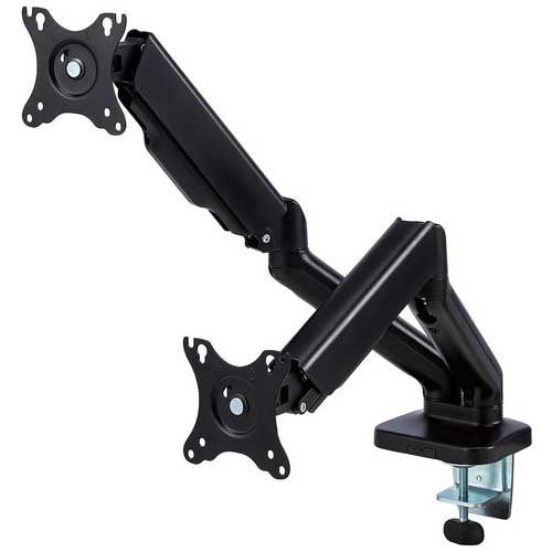 エレコム デュアルモニターアーム ガス式 ブラック 4549550286718