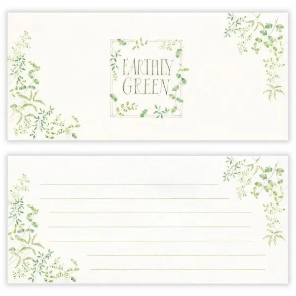 エヌビー 一筆箋　アースリィ　グリーンＡ 3037104 4905260798017（5セット）