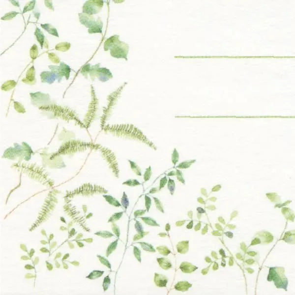 エヌビー 一筆箋　アースリィ　グリーンＡ 3037104 4905260798017（5セット）