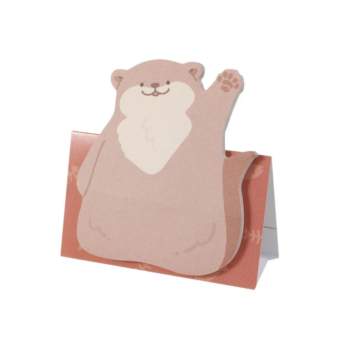 クツワ はーい！付箋（カワウソ） SC242D 4901478200304（5セット）