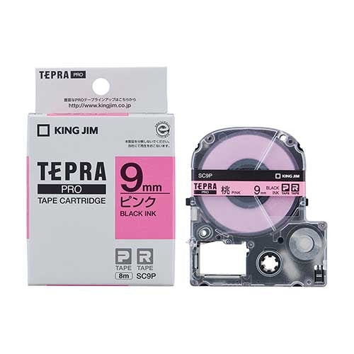 It is lindera 9mm to キングジムテプラ PRO tape SC9P peach