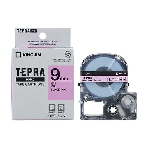 King Jim Tepla PRO tapes SC9V purple to black 9 mm