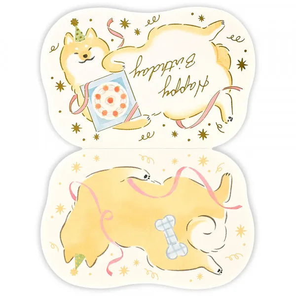 Tarjeta NB Funwaka Cumpleaños Shiba Inu 1206304 4909510562816 (5 juegos)