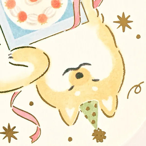 Tarjeta NB Funwaka Cumpleaños Shiba Inu 1206304 4909510562816 (5 juegos)