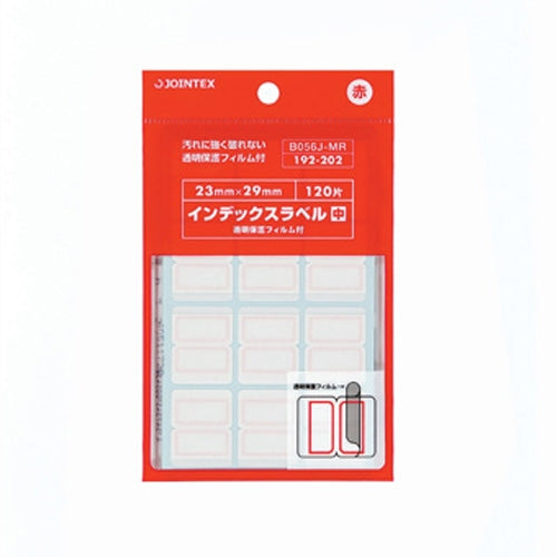 Jointex M rojo con etiqueta índice F B056J-MR