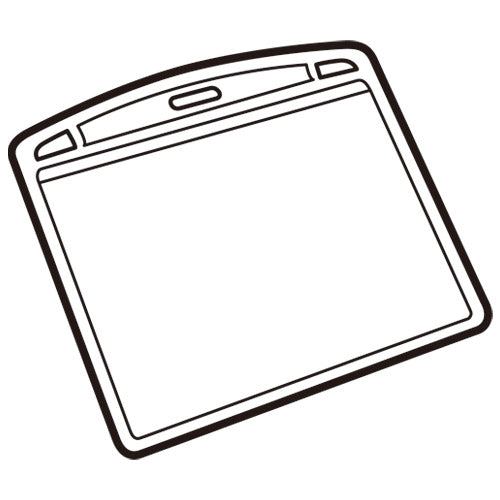 Smart Value Vervangend etui voor naamplaatjes 10 extra grote pasjes B075J