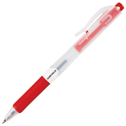 Join tex ball-point pen [knock type] red ten H012J-RD-10P