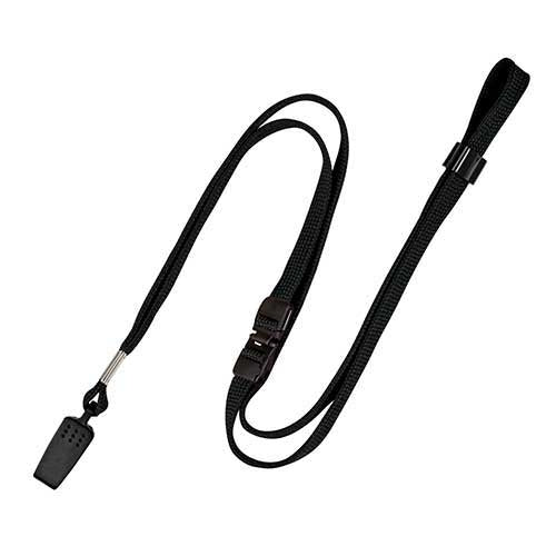 Ten open industrial loop clip NB-29-BK black