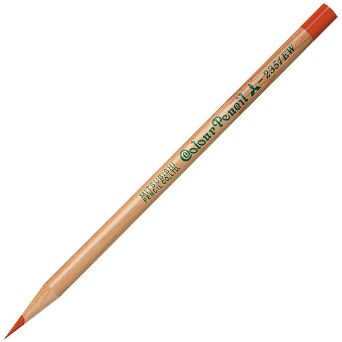 12 authorities of MITSUBISHI PENCIL recycling colored pencil K2351EW vermilion