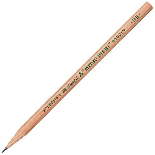 Mitsubishi pencil recycled pencil K9800EW HB 12