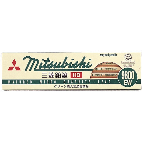 Mitsubishi Pencil Genbrugsblyant K9800EW HB 12 stk
