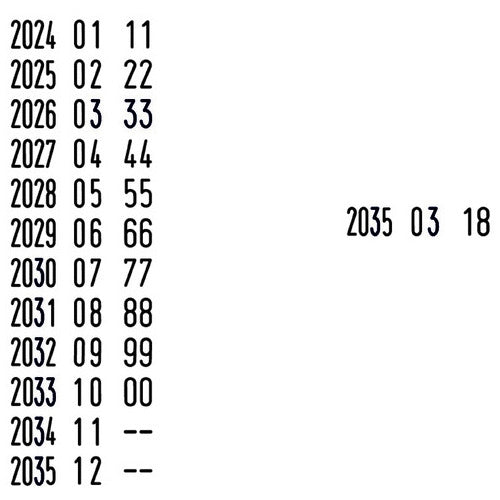COLOP ミニデータースタンプ S120/BL2黒 9004362377658