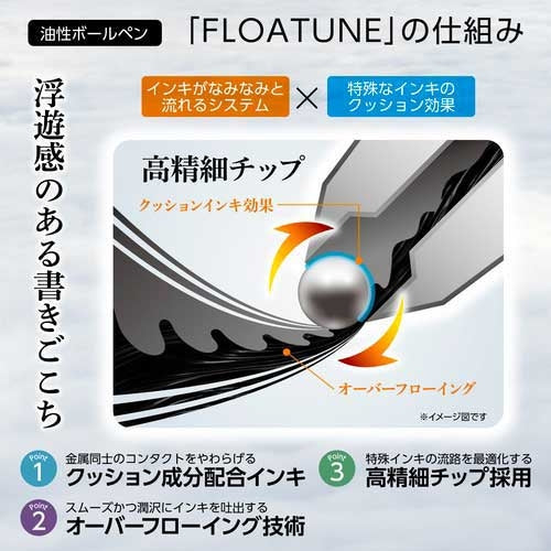 ぺんてる FLOATUNEフローチューン0.3黒BZN203-A 4902506421821