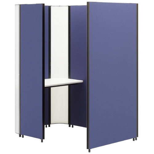 PLUS（プラス）オフィス家具 BJパネル 集中ブース BJ-KB18 ネイビー　4905009692347