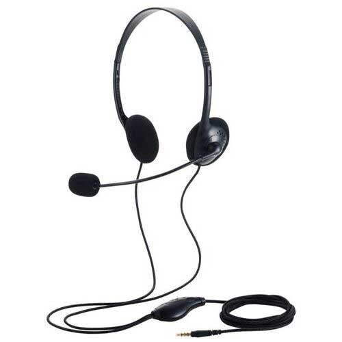 エレコム 4極 両耳オーバーヘッドセットHS-HP14STBK 4549550329705