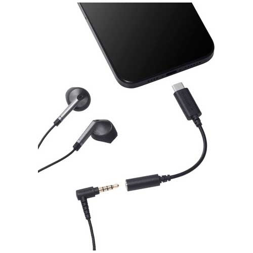 エレコム Type-C-3.5mm 変換ケーブル MPA-C35DBK2 4549550319485