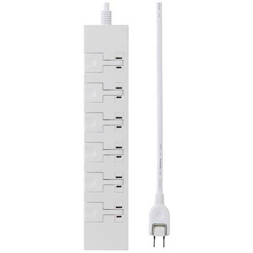 エレコム イージーリリース6個口タップ 1m 4549550303279