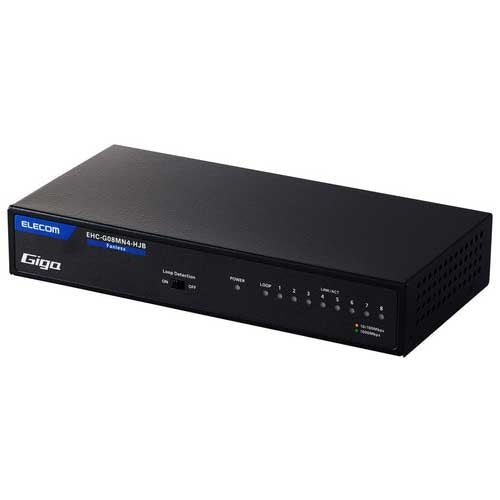 ELECOM Switching Hub 8 Port EHC-G08MN4-HJB 4549550318587