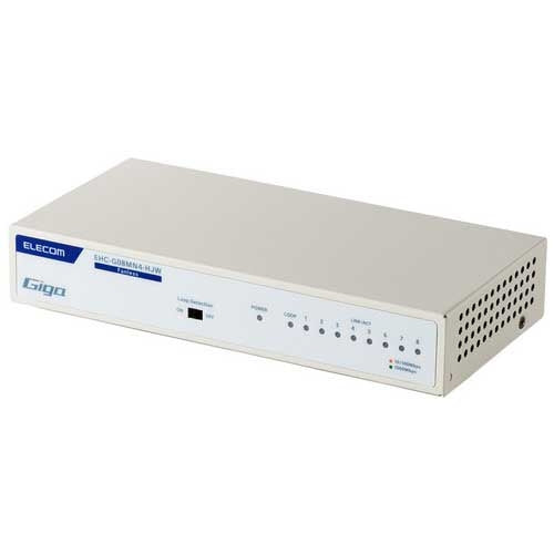 ELECOM Switching Hub 8 Port EHC-G08MN4-HJW 4549550318594