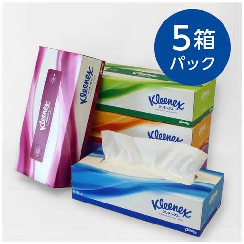 日本製紙クレシア クリネックスティシュー 5箱 4901750404659