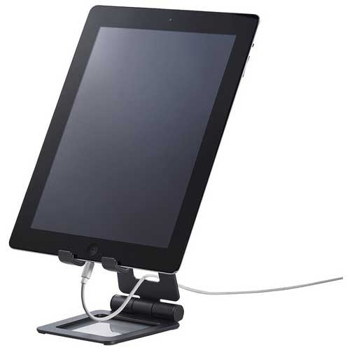 エレコム タブレット用アルミスタンドTB-DSCHALBK 4549550189309