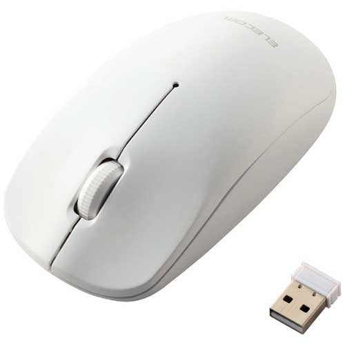 エレコム 光学式無線マウス M-LE10URWH ホワイト 4549550343275