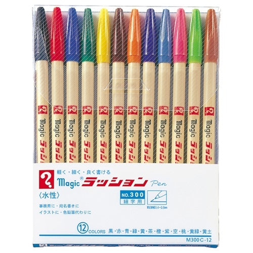 Teranishi Chemical Ind. Co., Ltd. ラッションペン M300C-12 small characters 12 colors set