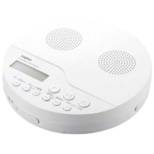 ロジテック ポータブルCDプレーヤーLCP-PAPS02WH 4580333608082