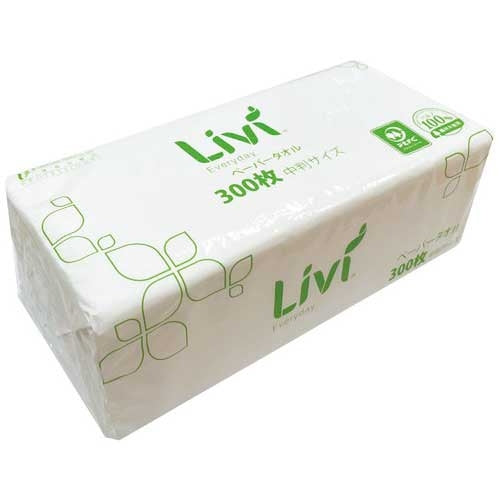 ユニバーサル・ペーパー リビィ GLペーパータオルR 300枚 4580287287913