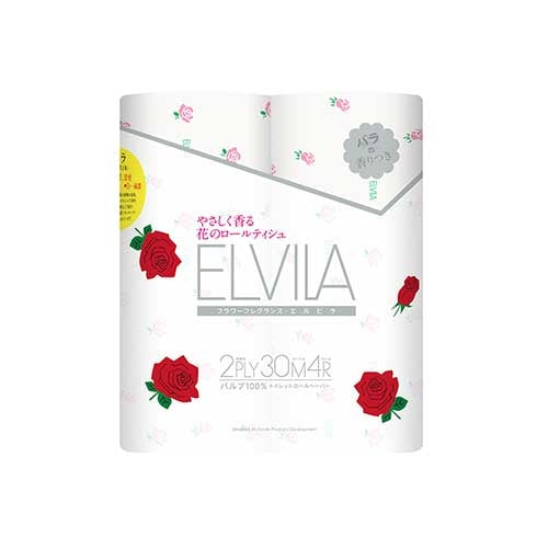 王子ネピア エルビラ(バラ) ダブル 30m 4ロール 4901733310076
