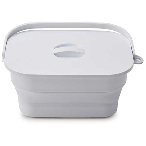 伊勢藤 折りたためるつけ置き洗いバケツ 7L 4966149617102