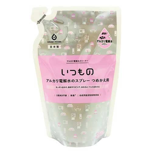 服部製紙 いつものアルカリ電解水スプレー詰替 250mL 4976861004333