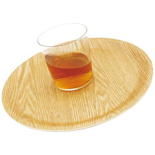 アサヒ興洋 木製トレーノンスリップ丸型 S NC22-04 4901029132764