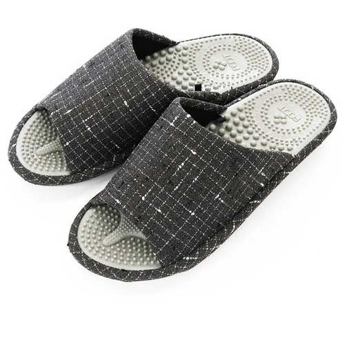 オクムラ 3Dリフレクソロジー チェック チャコール L 4969354333249