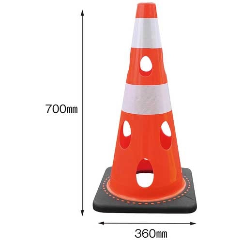 カーボーイ 穴あきコーン レッド 4968124217673