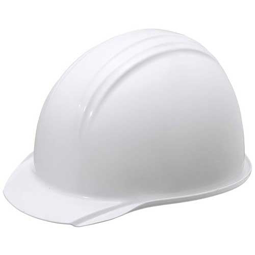 加賀産業 ヘルメット つば(雨溝)付 ホワイト 4580491834767