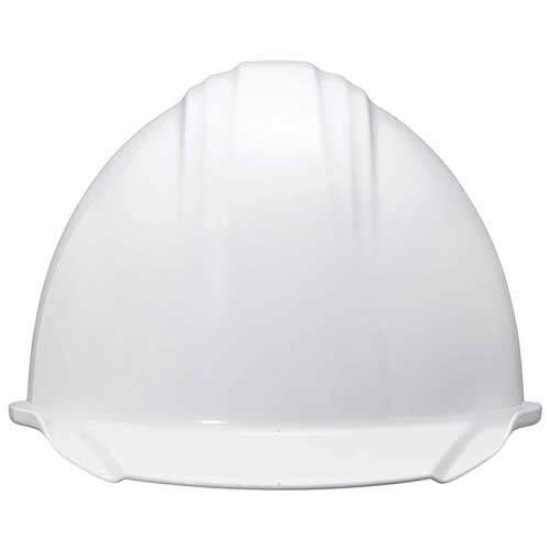 加賀産業 ヘルメット つば(雨溝)付 ホワイト 4580491834767
