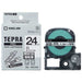 King Jim Tepra PRO Tape Strong Adhesive SS24KW White/Black 5 Pieces 2147345366328