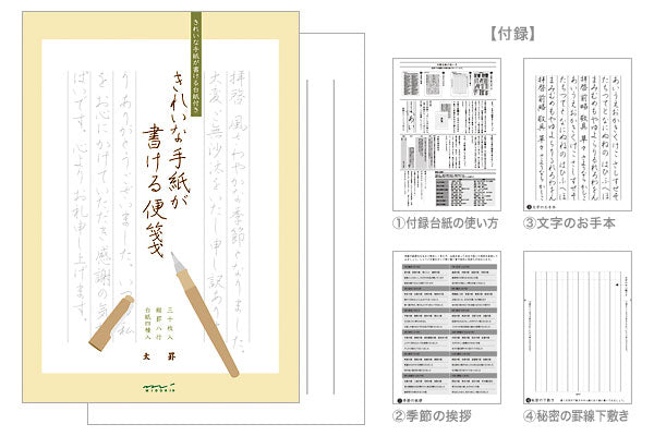 ミドリ 便箋キレイナテガミガカケル 20437006 4902805204378