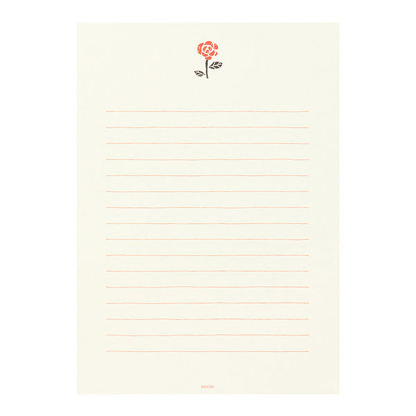 しあわせをはこぶ手紙 便箋 しあわせクローバー柄(24枚入) デザインフィル 4902805204637