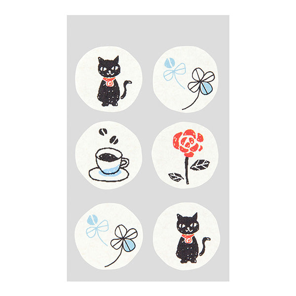 しあわせをはこぶ手紙 封筒 しあわせクローバー柄(6枚入) デザインフィル 4902805204644