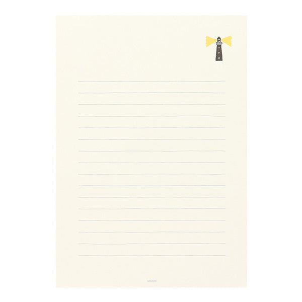 Midori/20465006_Notepaper Happiness Blue Bird Pattern/4902805204651