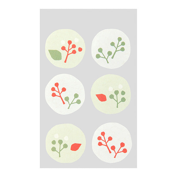 しあわせをはこぶ手紙 封筒 しあわせ木の実柄 6枚 デザインフィル 4902805204682