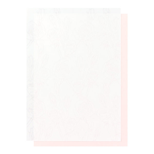 20483006 ミドリ 便箋 透かし和紙 20483 デザインフィル 4902805204835（5セット）