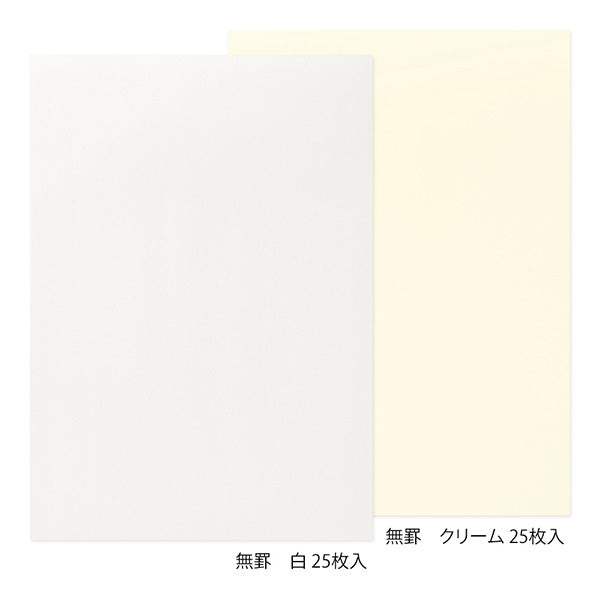 Midori/20519006_ Stationery paper that allows you to write beautiful letters with a fountain pen Plain A/4902805205191