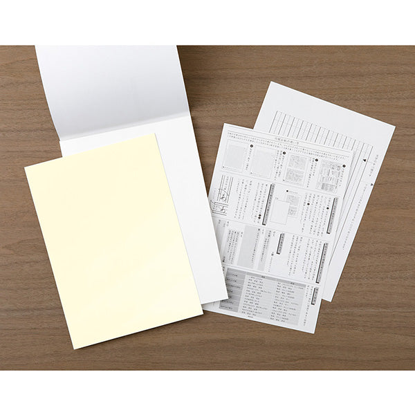 ミドリ デザインフィル  きれいな手紙が万年筆で書ける便箋 無罫A(20519006) 4902805205191