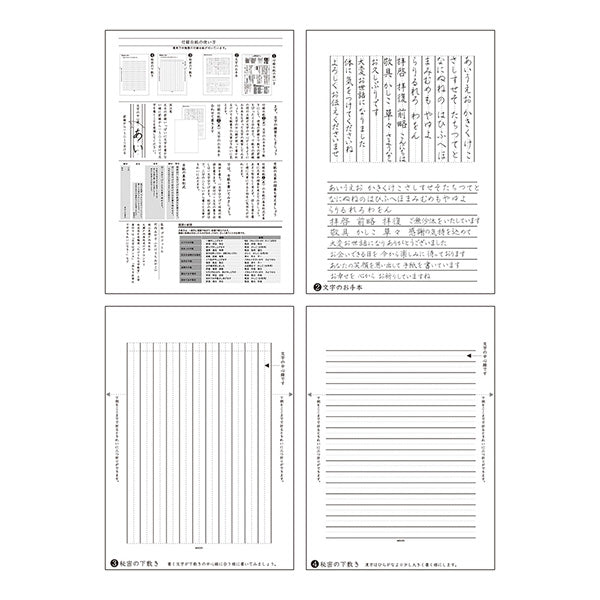 Midori/20519006_ Stationery paper that allows you to write beautiful letters with a fountain pen Plain A/4902805205191