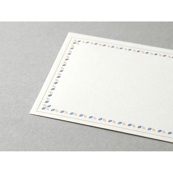 20562006 OS 封筒 活版 フレーム柄 茶 デザインフィル 4902805205627（5セット）