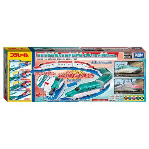Takara Tomy Серия Синкансэн E5 и Комплект соединений Гачатто Синкансэн серии E6 4904810954309
